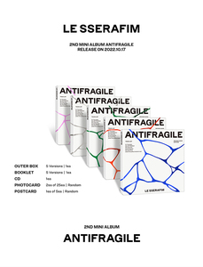 LE SSERAFIM - [ ANTIFRAGILE ] 2ème mini-album (VERSION COMPACTE) ALBUM KPOP BEST-SELLER CORÉE - Product Image 3