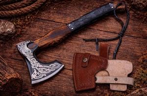 Hand-Forged High Carbon Steel Flat Backed <b>Axe</b>-18" Professional Ash Wood <b>Handle</b> Full Tang Blade ODM Customizable DIY for - Product Image 4