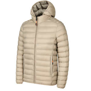Custom Logo Quality Outdoor <b>Warm</b> Zipper Pocket Hooded Puffer Coat Winter Puffer Jackets for Men - Product Image 1