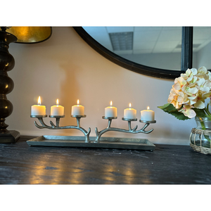 Portavelas Resistente al Calor, Ecológico, Ligero y Duradero, de Hierro Sólido, para Velas de Té y Velas de Pilar, para Interiores - Product Image 2