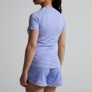 New 2026 spandex <b>Polyester</b> Quick Dry Running Tee Top Fitness Short Sleeve T Shirt Sports Gym Fitness Yoga <b>Tshirts</b> for Wom - Product Image 6