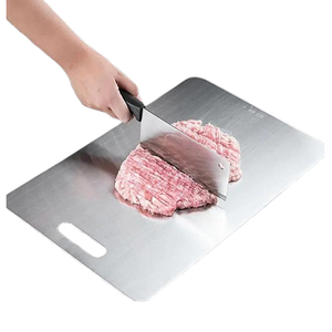 Planche à fromage en acier inoxydable, forme unique, finition brillante, pour couper fruits et légumes - Product Image 3