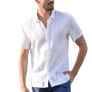 Chemise d'été à manches courtes pour hommes Design exclusif Vente en gros OEM Prix bon marché 100% coton Qualité orientée vers l'exportation Logo personnalisé - Product Image 4