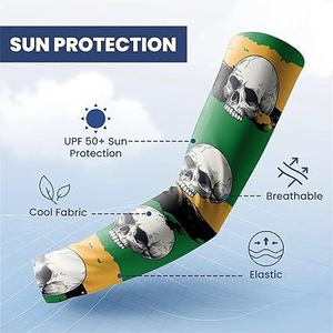 ปลอกแขนระบายอากาศได้ดี น้ำหนักเบา ดีไซน์ทันสมัย ปรับแต่งโลโก้ได้ ป้องกันรังสียูวี ปกป้องรอยสัก เหมาะสำหรับทุกเพศ สีผิวเข้ากับผิว - Product Image 6