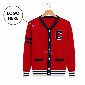 Cardigan en tricot personnalisé avec logo Cosh International pour les sororités, élégant, chaud, à porter toute l'année, col en V - Product Image 1