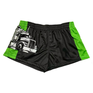 Shorts de rugby classiques en nylon uni pour hommes, style années 80, avec poches, pour l'entraînement - Product Image 1