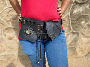 Leather Utility <b>Belt</b> Hip <b>Pocket</b> <b>Belts</b> Festival <b>Belts</b> Multi <b>Pocket</b> Hip Bag Best - Product Image 2