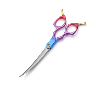 Tijeras de aseo para perros de acero inoxidable, tijeras curvas para arriba y abajo, borde afilado, animales, gatos, corte de pelo, Kit de herramientas de corte de peluquero - Product Image 4