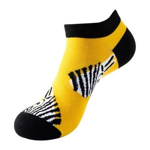 Custom Design Men's Yellow <b>Black</b> Ankle <b>Socks</b> Striped Pattern Knitted Breathable Sports <b>Socks</b> Summer Wear OEM 2026 - Product Image 1