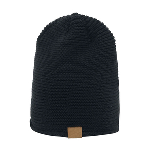 Head Circumference Unisex Acrylic Beanie <b>Hat</b> Solid Color Ribbed Knit Winter Cap Casual Style for Adults Breathable - Product Image 3