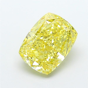 Diamant de laboratoire jaune vif élégant, taille coussin, choix brillant, bijoux de luxe, pierre précieuse lâche certifiée CVD - Product Image 6