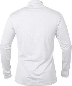 Camisetas deportivas de manga larga para hombre, sudadera con media cremallera, tops transpirables para fitness, jogging, entrenamiento y running, camisetas de compresión. - Product Image 3
