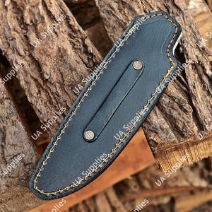 Étui de couteau en cuir de vachette épais cousu main de qualité supérieure pour couteaux à lame fixe, transport sur ceinture, tactique, EDC, faible MOQ - Product Image 5