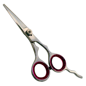 High Quality 5.0 Inch Classic Barber Scissors Premium Steel Hair Cutting Shear with <b>Razor</b> Sharp Edge Long Finger Rest - Product Image 1