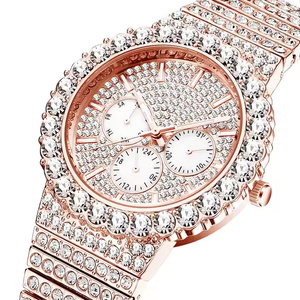 Night Glow Trend Style iced out Moissanite Diamond Quartz Watch for Men with Smooth Dial and Modern Appeal - Product Image 2
