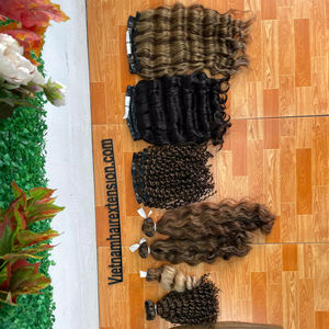 Extensions de cheveux vietnamiennes de haute qualité, vierges Remy, lisses, double épaisseur, à clipser, 100g, 8"-40" - Product Image 1