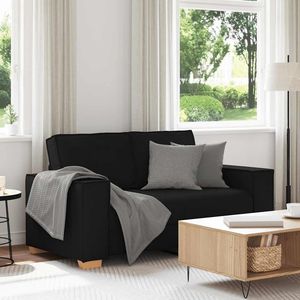 Canapé 2 places en tissu noir 63,0''x30,7''x33,1'' pour salon - Product Image 1