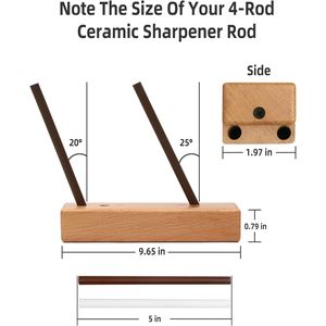 Portable Manual Ceramic Sharpening Rod 4-Rod Turn <b>Box</b> From Kitchen Sharpener Rod <b>Tool</b> - Product Image 4