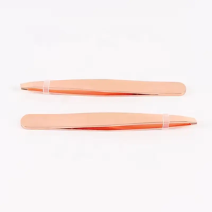 Pince à sourcils professionnelle en acier inoxydable, ciseaux de précision, coton-tige, pince à barbe, embouts de fibres pour barbe ANAAIF - Product Image 3