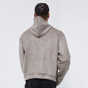 Sudadera con capucha extragrande para hombre, lavado ácido, 100% algodón pesado de 420 g/m², sin cordón, personalizada, efecto desgastado, para otoño - Product Image 3