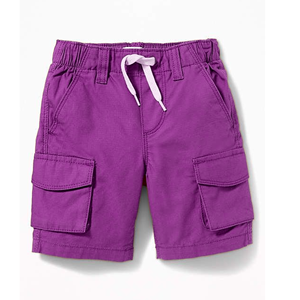Pantalones Cortos Cargo Azul Rey para Hombre con Cintura Elástica y Cordón Ajustable, Estilo Casual, Largo Bermuda, Color Sólido, Tela de Algodón - Product Image 6