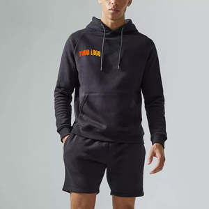 Ensemble de jogging tendance 2 pièces pour homme, t-shirt court, logo imprimé en sérigraphie personnalisé, taille plus, streetwear, hip hop, survêtement - Product Image 4