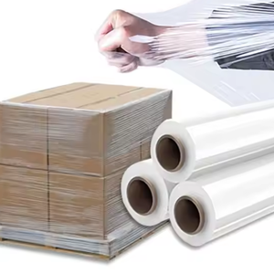 Factory Price <b>Clear</b> Pallet Stretch <b>Wrap</b> PE Cast Stretch Film Shrink <b>Wrap</b> Heavy Duty Stretch Film for Packing and Shipping - Product Image 4