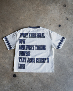 เสื้อยืดเดนิมแขนสั้น Saint State Heavensent ลายหัวกะโหลก ทรงปกติ สำหรับผู้ชาย คอโอ ทรงฮิปสเตอร์ ผ้าฝ้าย 100% ไม่หดตัว - Product Image 3