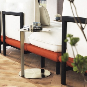 Gold <b>Metal</b> Iron End <b>Table</b> Sofa <b>Table</b> Usage Living Room Restaurant Hotel <b>Small</b> <b>Table</b> Modern Luxury High Quality Unique Made India - Product Image 2