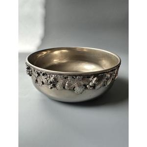 Gold & Black Finish Metal Fruits Bowl Pedestal Base Anti Slip <b>Table</b> Centerpiece <b>Display</b> Decorative Bowls For Serving Snacks Dish - Product Image 3