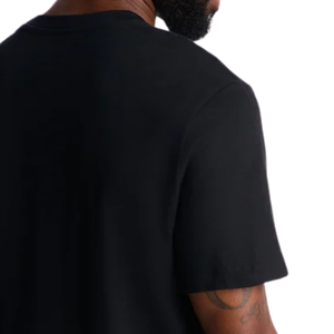Mens <b>Plain</b> <b>Black</b> Cotton <b>T</b> <b>Shirt</b> Regular Fit Short Sleeve Casual Crew Neck Soft Comfortable Everyday Streetwear Summer 220g Front - Product Image 4