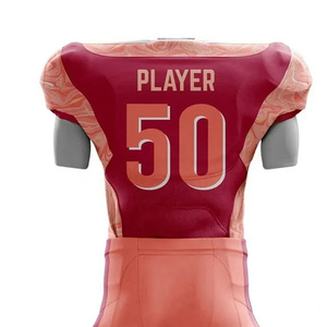 Low Price Customized New Brand Sublimated American Football Jersey <b>Set</b> Factory Directly Supply Unisex American Football Uniform - Product Image 5