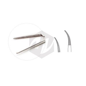 คีมหนีบหลอดเลือดแบบโค้ง Jacobson Micro Mosquito Forceps สำหรับผ่าตัด หยุดเลือด ใช้ในงานทันตกรรม สัตวแพทย์ ปลายแหลมละเอียด สำหรับหลอดเลือดแดง เครื่องมือแพทย์ - Product Image 5