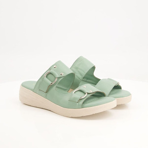 Zapatillas de verano ligeras con punta abierta y suela acolchada suave para mujer - Product Image 1