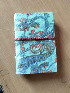 Carnet de notes en papier recyclé brodé à la main avec couverture en tissu bohème, cadeau pour écrivains, papeterie en gros - Product Image 2