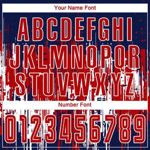 Camiseta de Fútbol con Diseño Desgastado en Colores de EE. UU., Patrón Vertical Sublimado, Uniforme de Fútbol Azul Marino, Rojo y Blanco, Transpirable, para Partidos de Equipo - Product Image 4