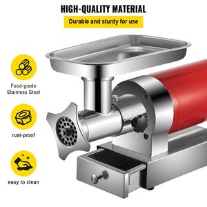 Macchina tritacarne elettrica da 1.5 CV 661 libbre/ora 1100 W tritacarne a 2 piastre per impieghi gravosi per uso commerciale della cucina domestica include - Product Image 3