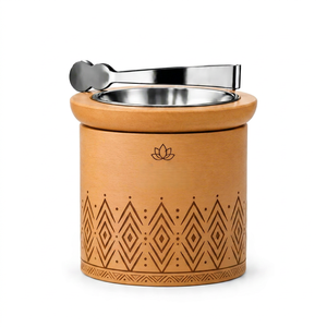 Quemador de incienso de madera premium con tallado floral, para Bakhoor, Oud, Mabkhara, fragancia árabe, para decoración del hogar, ideal para Ramadán y Eid. - Product Image 5