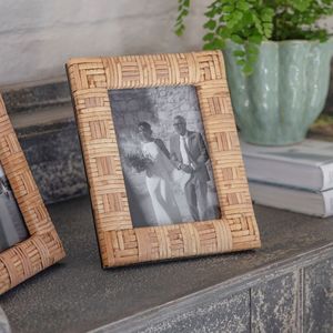 Cadre photo en rotin de design haut de gamme, cadre photo en rotin tressé, cadre photo en rotin naturel, prix de gros direct usine - Product Image 6