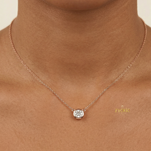 Lab Grown Diamond Link Chain <b>Pendant</b> Necklace Women High Quality PT950 Platinum 18K Pure Yellow <b>Gold</b> Trendy Engagement Gift - Product Image 4