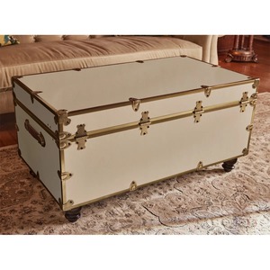 Classic Wooden Storage Trunk <b>Box</b> with Lid Rectangular Design 80x65x38cm Multifunctional for <b>Clothes</b> Shoes Books and Travel - Product Image 4