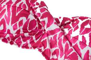 ชุดบิกินี่ลายดอกไม้สีสันสดใส ชุดว่ายน้ำผู้หญิงลายพิมพ์สดใส ชุดว่ายน้ำสองชิ้นสีสันสดใสสำหรับปาร์ตี้ริมชายหาดในฤดูร้อน - Product Image 2