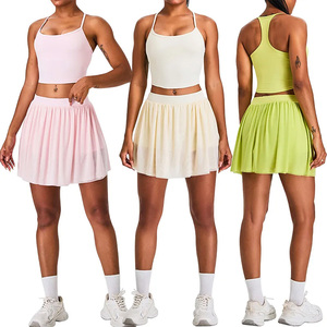 Women's Golf Skort Set Soft Lightweight Performance Sportswear with Matching Top Stretch Fabric Quick Dry Comfort for Outdoor - Product Image 1