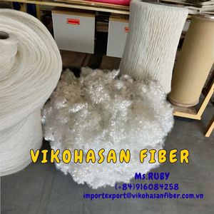 ผ้าโพลีเอสเตอร์แบบไม่ทอ Vikohasan PSF 4D HC สีขาว ราคาประหยัด ผลิตจากเส้นใยโพลีเอสเตอร์รีไซเคิลแบบกลวงเชื่อมต่อ ได้รับการรับรองมาตรฐาน OEKO-TEX สำหรับงานคอนกรีต - Product Image 3