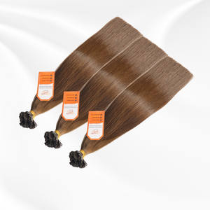 Cabello humano virgen alineado con cutícula de Vietnam Venta caliente 100% Remy Extensiones de cabello de punta plana-Queratina unida - Product Image 1