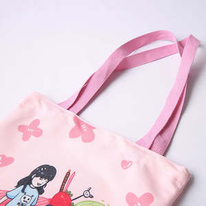 Sacs fourre-tout en toile de polyester réutilisables, sublimation, personnalisables, avec bandoulière, sac de shopping, cadeau promotionnel, logo personnalisé - Product Image 4