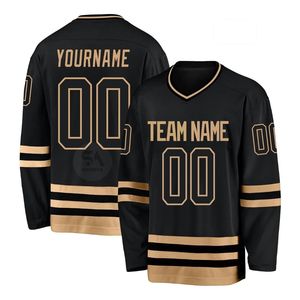 High Performance Green White Ice Hockey Jersey Quick Dry Breathable Lightweight Long Sleeve <b>Athletic</b> Team Sports Uniform - Product Image 3