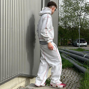 Conjuntos Deportivos Personalizados, Chaqueta Cortavientos, Ropa Deportiva Urbana, Chándal Grueso de Poliéster, Ropa Deportiva Informal para Hombre - Product Image 3