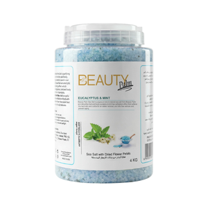 Belleza profesional Palm Foot & Body Scrub Venta caliente Spa de sal marina con pétalos secos - Product Image 3