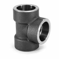 Raccord en T à souder par emboîtement en acier au carbone forgé, norme ANSI B16.11, surface lisse, indice de pression ASTM classe 2000 à classe 9000